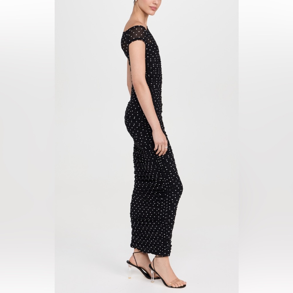 AFRM Elegant Black Polka Dot Dress - Picture 4 of 5